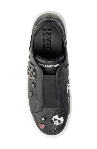 Shop Karl Lagerfeld Caitie Slip-on Sneaker In Black
