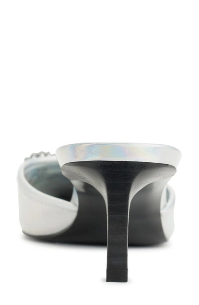 Shop Karl Lagerfeld Sosie Crystal Pointed Toe Pump In Iridescent