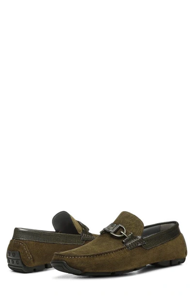Shop Donald Pliner Dacio Ii Driving Loafer In Olive