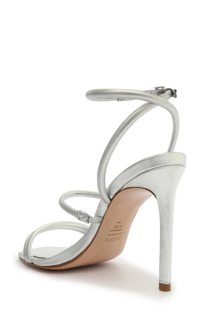 Shop Schutz Nylla Ankle Strap Sandal In Prata