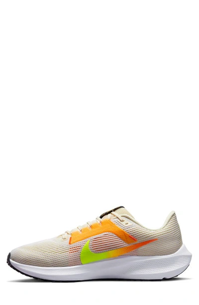 Shop Nike Air Zoom Pegasus 40 Running Shoe In White/ Coconut Milk/ Volt
