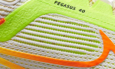Shop Nike Air Zoom Pegasus 40 Running Shoe In White/ Coconut Milk/ Volt