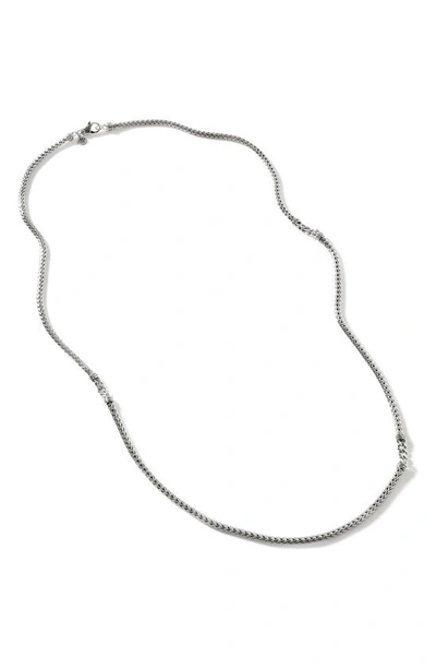 John Hardy Mens' Classic Chain Station Necklace In Silver