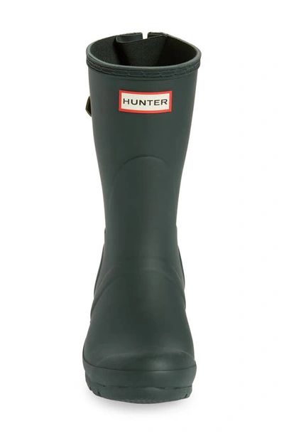 Shop Hunter Original Short Back Adjustable Rain Boot In Arctic Moss/ Utility Green