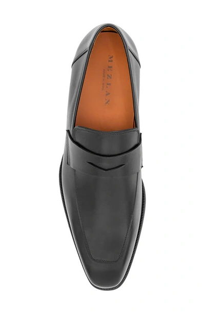 Shop Mezlan Avenue Penny Loafer In Black