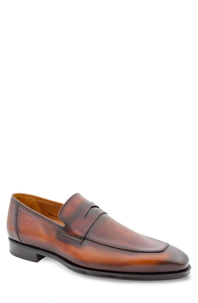 Shop Mezlan Avenue Penny Loafer In Cognacrust