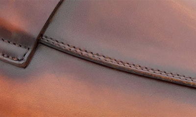 Mezlan Cueva Perforatedd Leather Penny Loafer In Cognacrust