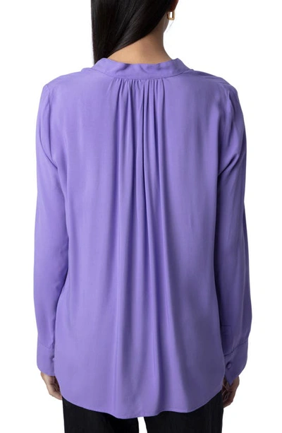 Shop Zadig & Voltaire Tink Tunic Blouse In Lavende