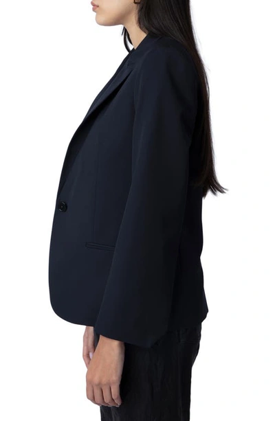 Zadig & Voltaire Viva Crystal Arrow Jacket In Navy