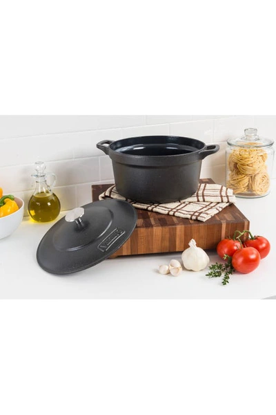 Shop Viking 5-quart Cast Iron Dutch Oven In Black