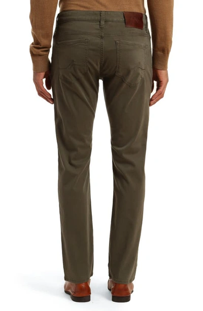 Shop 34 Heritage Charisma Relaxed Straight Leg Pants In Olive Twill