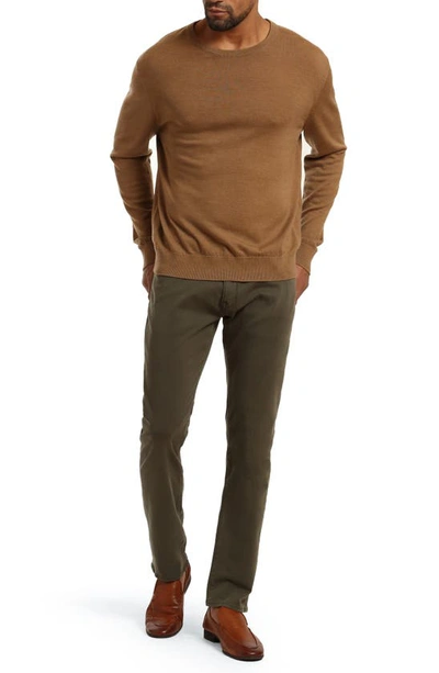 Shop 34 Heritage Charisma Relaxed Straight Leg Pants In Olive Twill