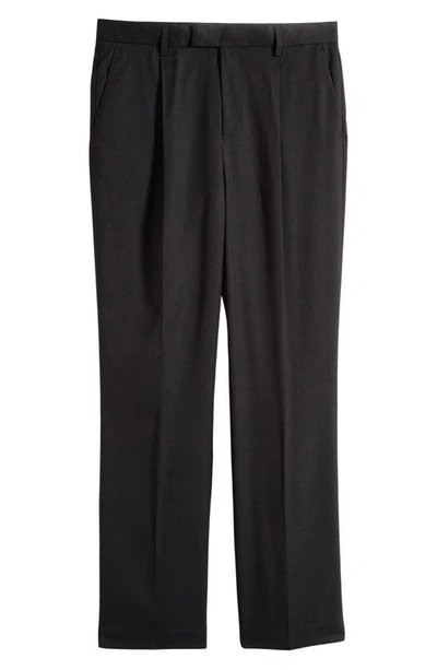 Shop Topman Wide Leg Suit Trousers In Black