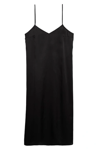 Shop Nordstrom Washable Silk Nightgown In Black