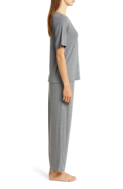 Shop Nordstrom Moonlight Eco Easy Rib Pajamas In Grey Dark Heather