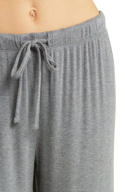 Nordstrom Moonlight Eco Easy Rib Pajamas In Grey Dark Heather