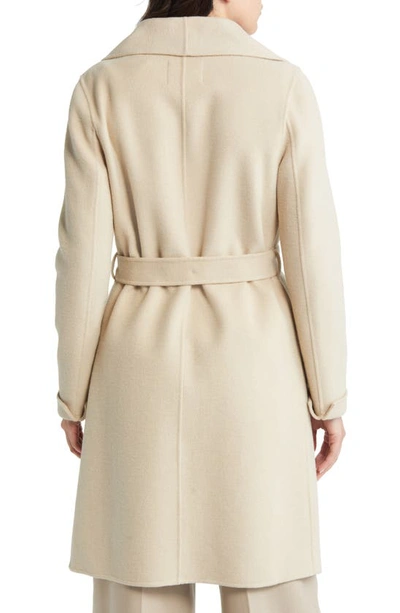 Soia & Kyo Belted Wool Blend Wrap Coat In Hush