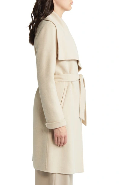 Soia & Kyo Belted Wool Blend Wrap Coat In Hush
