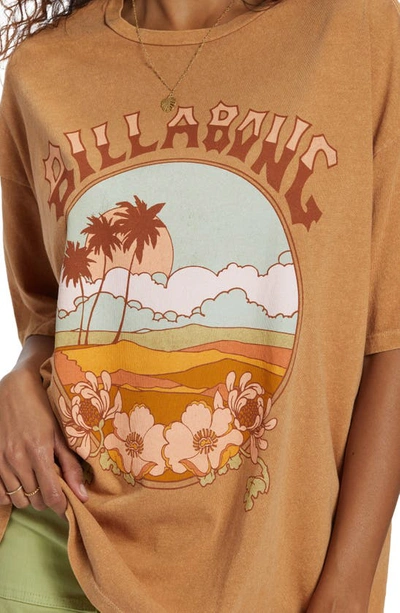 Billabong What A Day Oversize Graphic T-shirt In Truffle | ModeSens