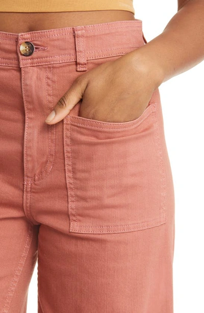 Billabong Free Spirit Wide Leg Ankle Pants In Sweet Tea