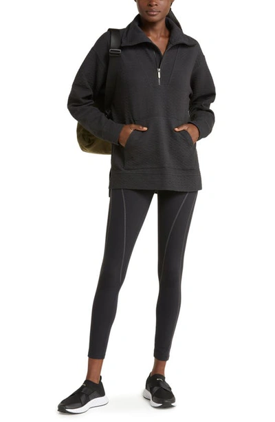 Zella Studio Luxe Seamed 7/8 Leggings In Black