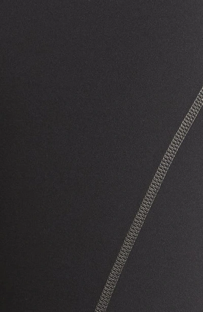 Zella Studio Luxe Seamed 7/8 Leggings In Black