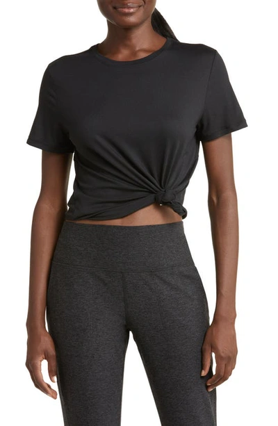 Shop Zella Restore Soft Lite Relaxed Tee In Black