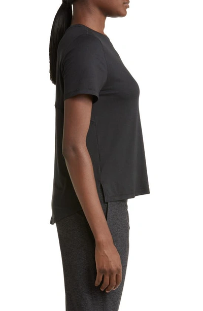 Shop Zella Restore Soft Lite Relaxed Tee In Black