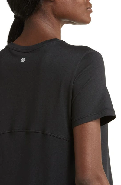 Shop Zella Restore Soft Lite Relaxed Tee In Black