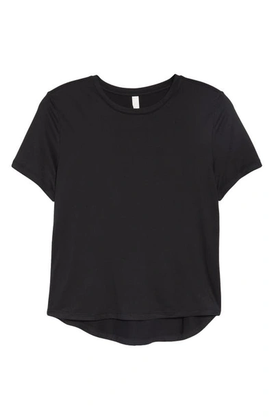 Shop Zella Restore Soft Lite Relaxed Tee In Black