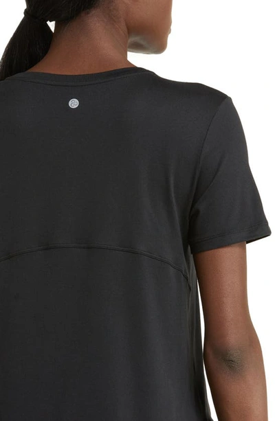 Shop Zella Restore Soft Lite Relaxed Tee In Black