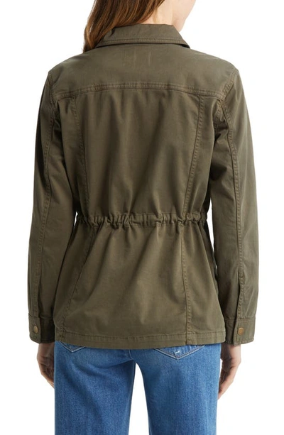 Caslon Utility Jacket In Olive Sarma