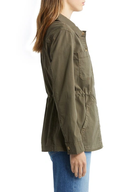 Caslon Utility Jacket In Olive Sarma