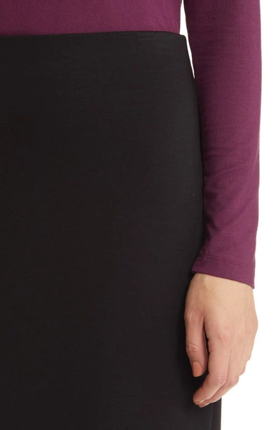 Nordstrom Scuba Midi Pencil Skirt In Black