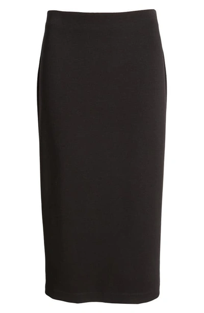 Nordstrom Scuba Midi Pencil Skirt In Black