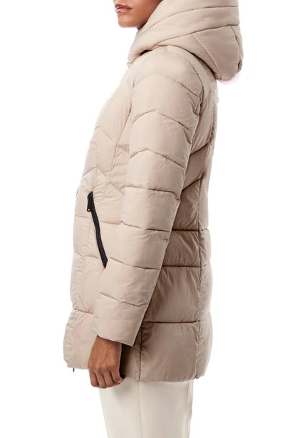Shop Bernardo Hooded Water Resistant Puffer Jacket In Frappe