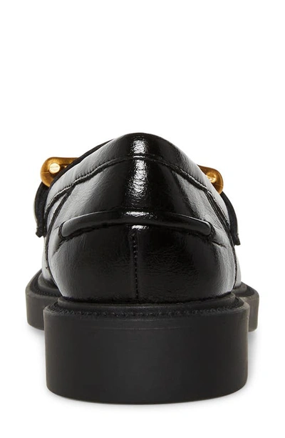 Shop Steve Madden Karmine Loafer In Black Leather
