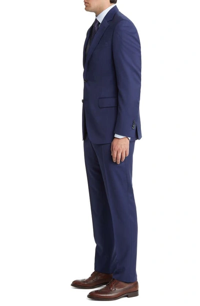 Shop Peter Millar Tailored Fit Wool Suit In Blue