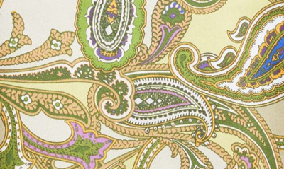 L'agence Dani Silk Button-up Blouse In Multi Textured Paisley