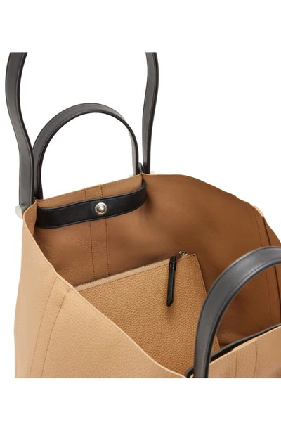 Allsaints Small Allington Tote In Tan Brown