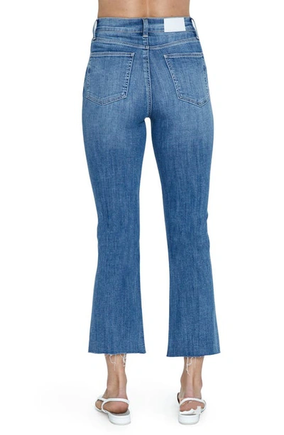 Pistola Lennon High Waist Chew Hem Crop Bootcut Jeans In Sunny