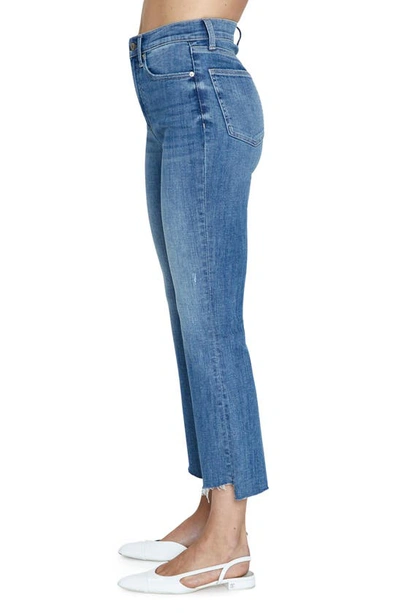 Shop Pistola Lennon High Waist Chew Hem Crop Bootcut Jeans In Sunny