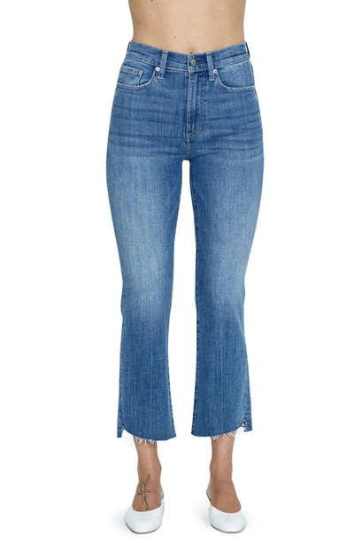 Pistola Lennon High Waist Chew Hem Crop Bootcut Jeans In Sunny