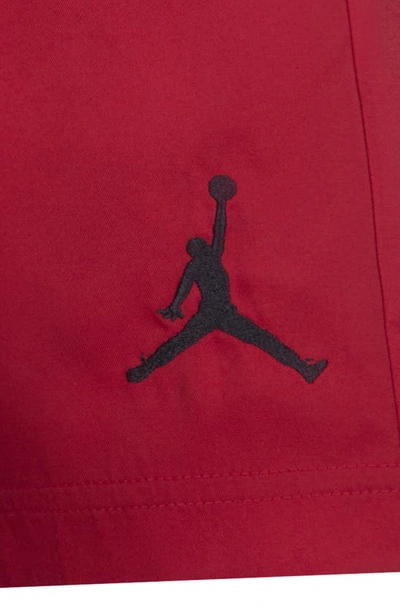 Shop Jordan Kids' Jumpman Woven Play Shorts In Gym Red