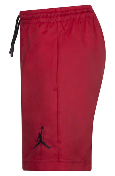 Shop Jordan Kids' Jumpman Woven Play Shorts In Gym Red