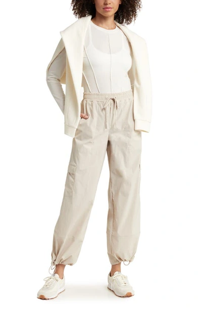 Shop Zella Scout Adjustable Cuff Cargo Pants In Neutral