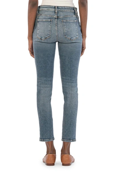 Shop Kut From The Kloth Reese Fab Ab High Waist Straight Leg Jeans In Agile