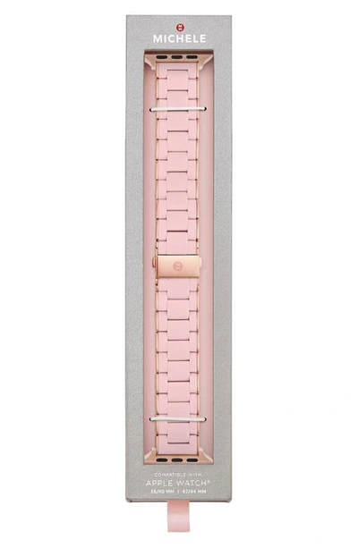 Shop Michele Silicone 20mm Apple Watch® Watchband In Pink