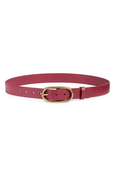 Treasure & Bond Oval Buckle Leather Belt