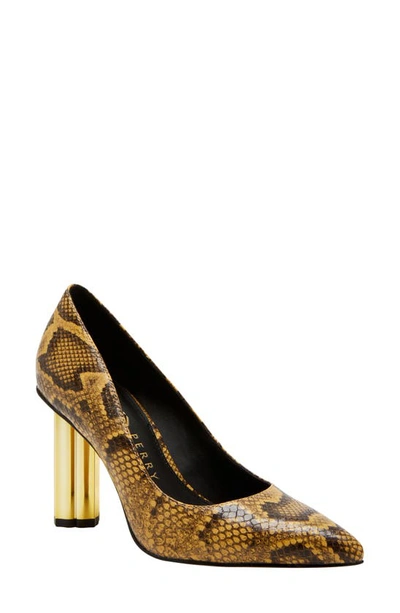 Shop Katy Perry The Dellilah Pointed Toe Pump In Mustard Multi